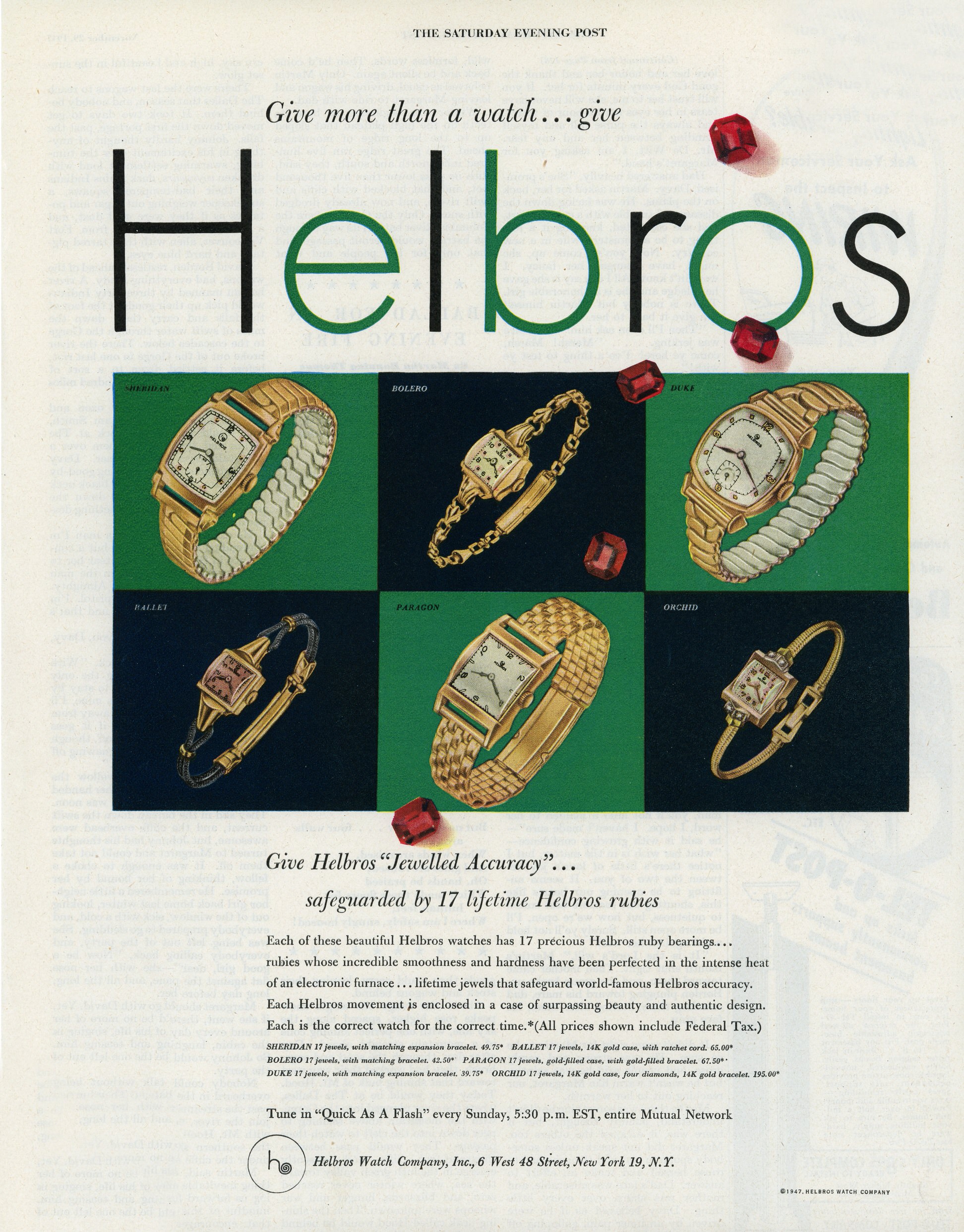 Helbros on sale watch company